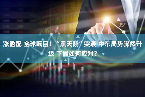 涨盈配 全球瞩目！“黑天鹅”突袭 中东局势骤然升级 下周如何应对？